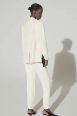 Blazer met fijne textuur