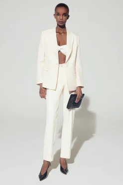 Blazer met fijne textuur