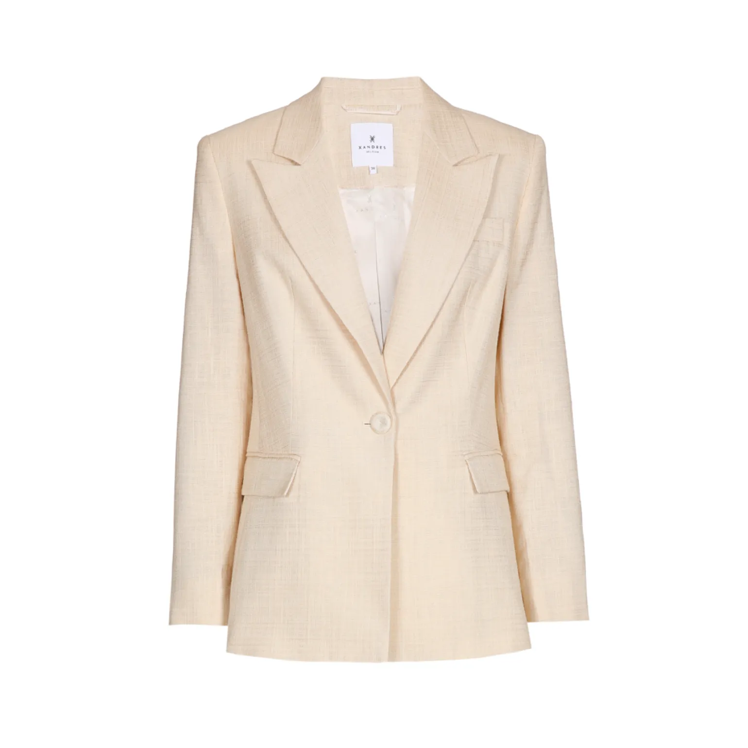 Blazer met fijne textuur