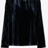 Blouse in crushed fluweel