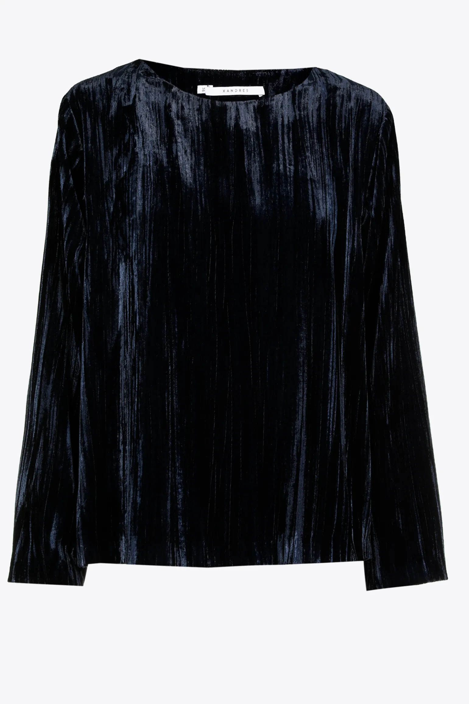 Blouse in crushed fluweel