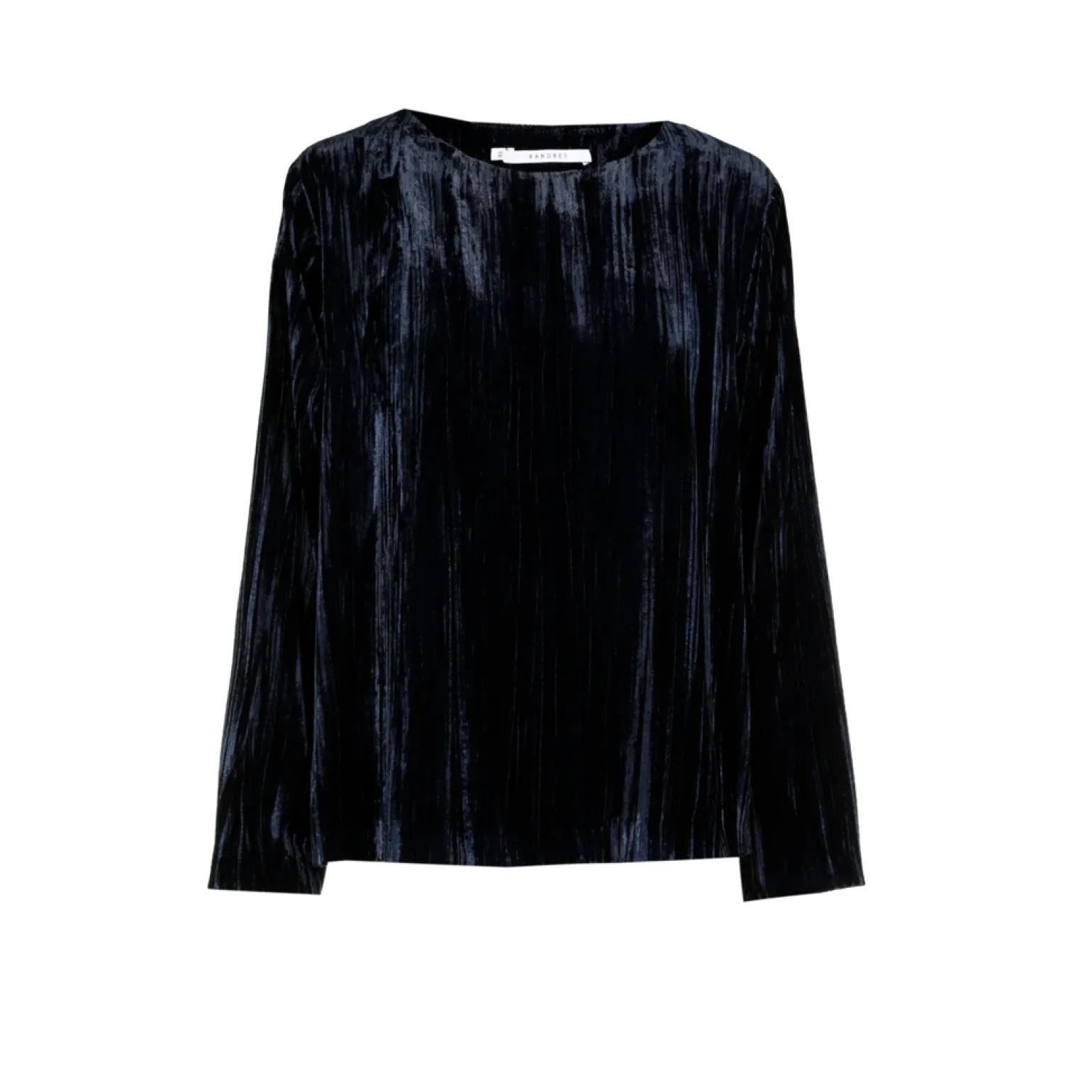 Blouse in crushed fluweel