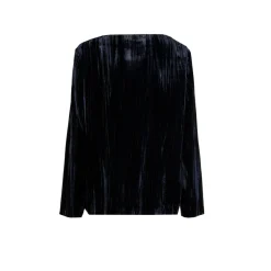 Blouse in crushed fluweel