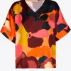 Blouse met bloemenprint