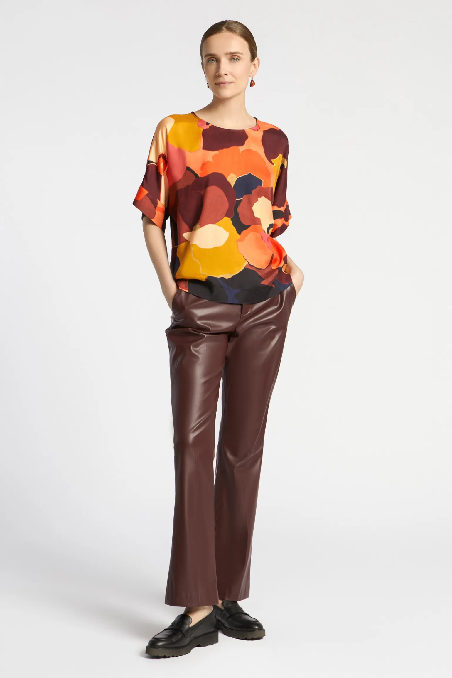 Blouse met bloemenprint