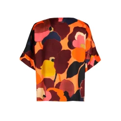Blouse met bloemenprint