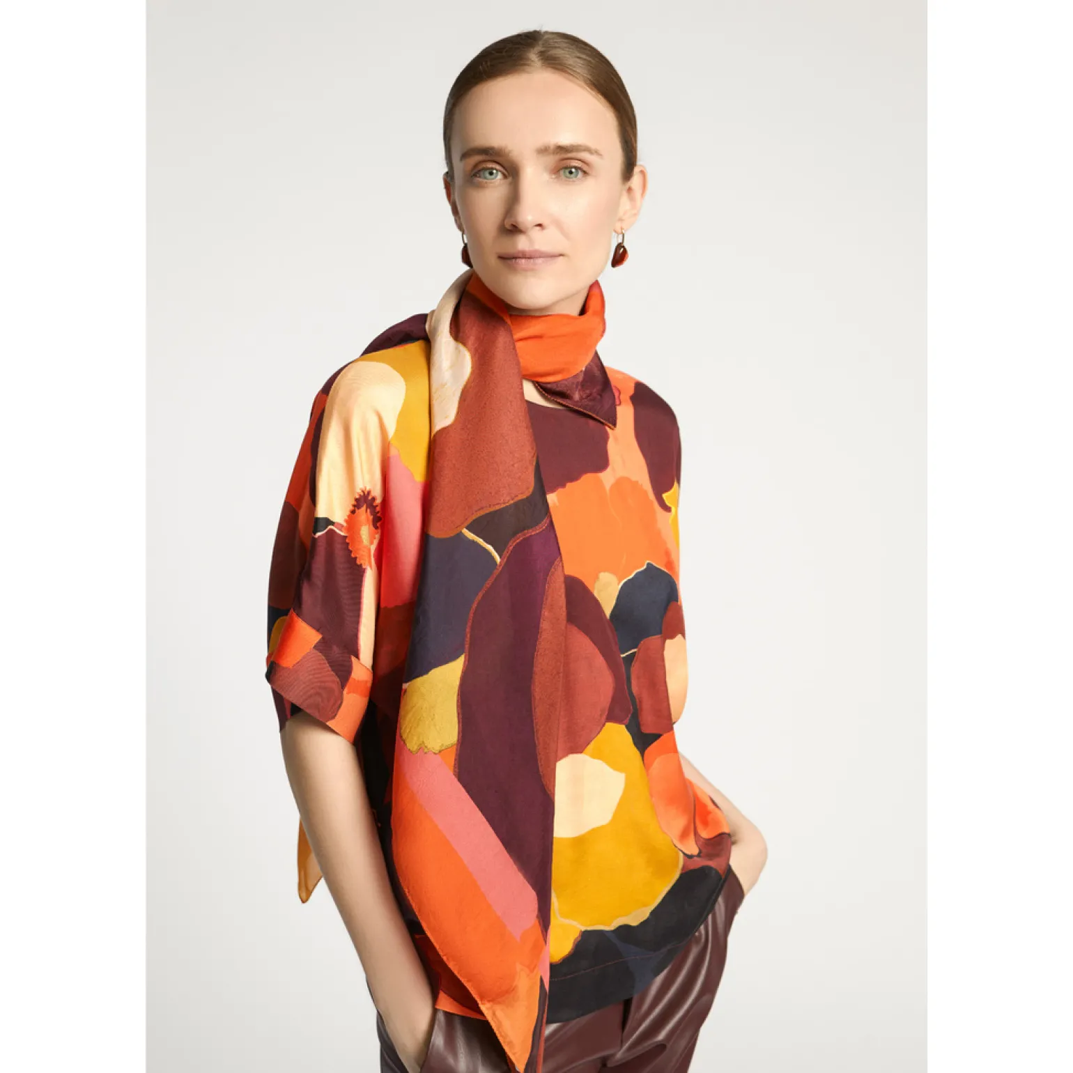 Blouse met bloemenprint