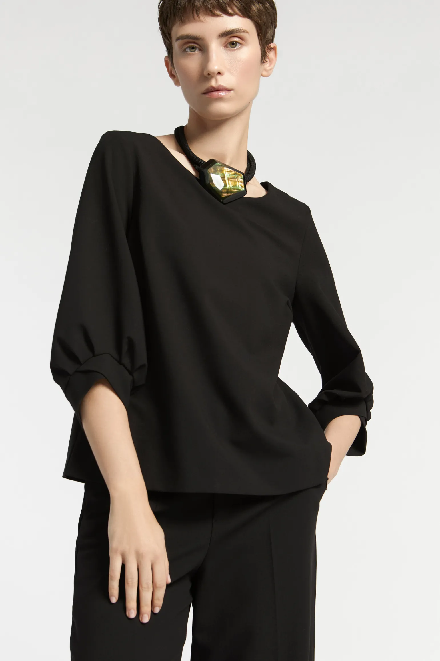 Blouse met elegant mouwdetail