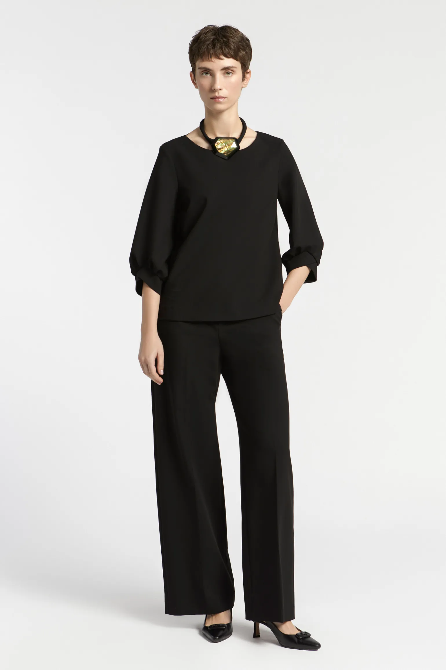 Blouse met elegant mouwdetail