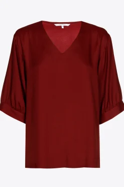 Blouse met gefronste mouwen
