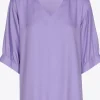 Blouse met gefronste mouwen