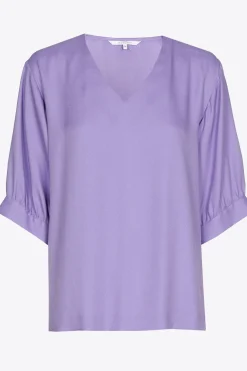Blouse met gefronste mouwen