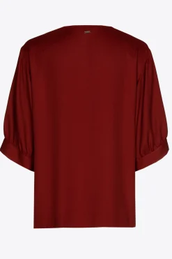 Blouse met gefronste mouwen