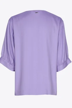 Blouse met gefronste mouwen