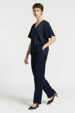 Blouse met korte mouwen