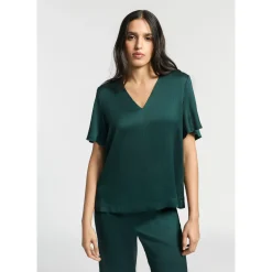 Blouse met korte mouwen