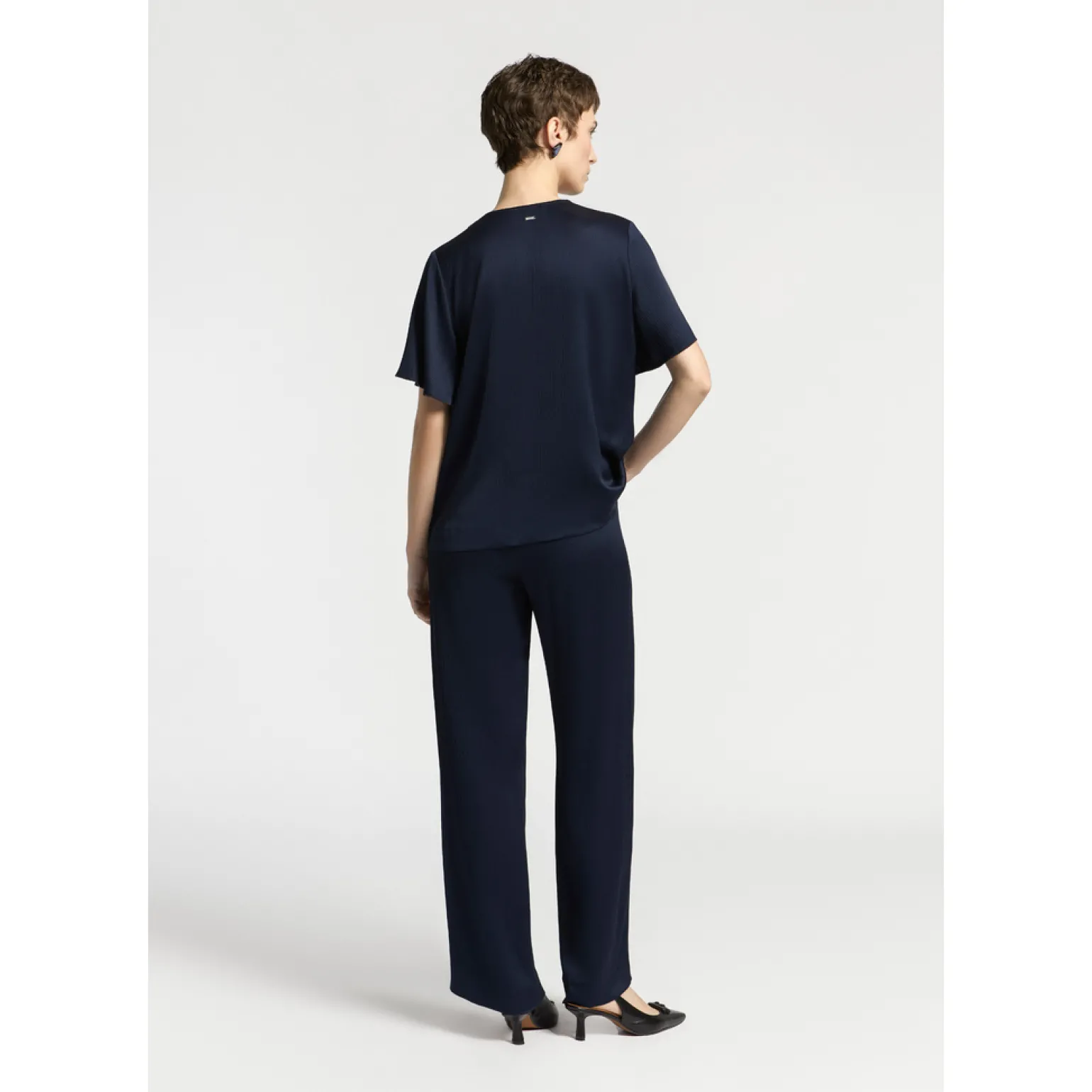 Blouse met korte mouwen