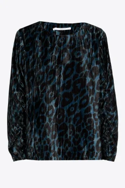 Blouse met luipaardprint