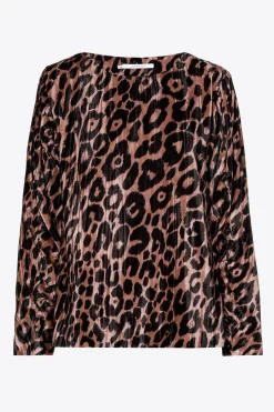Blouse met luipaardprint