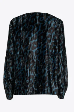 Blouse met luipaardprint