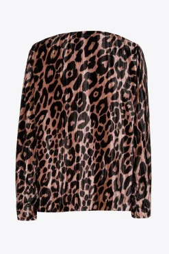 Blouse met luipaardprint