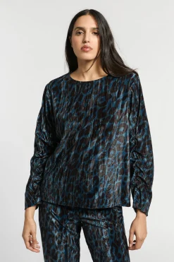 Blouse met luipaardprint