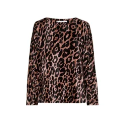 Blouse met luipaardprint