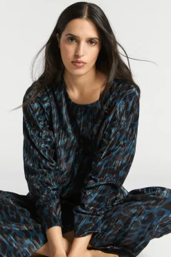 Blouse met luipaardprint