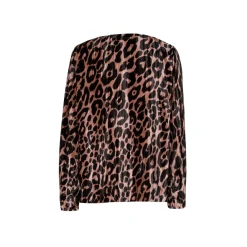 Blouse met luipaardprint