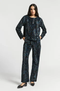 Blouse met luipaardprint