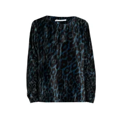Blouse met luipaardprint