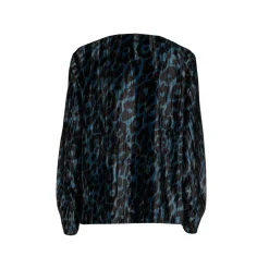 Blouse met luipaardprint
