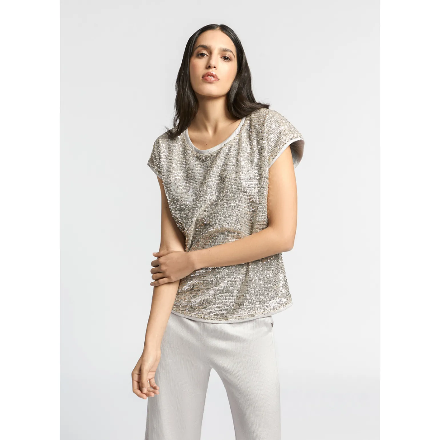 Blouse met pailletten