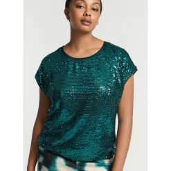 Blouse met pailletten