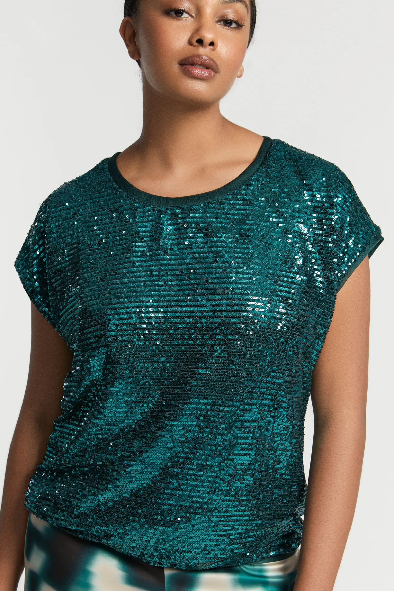 Blouse met pailletten
