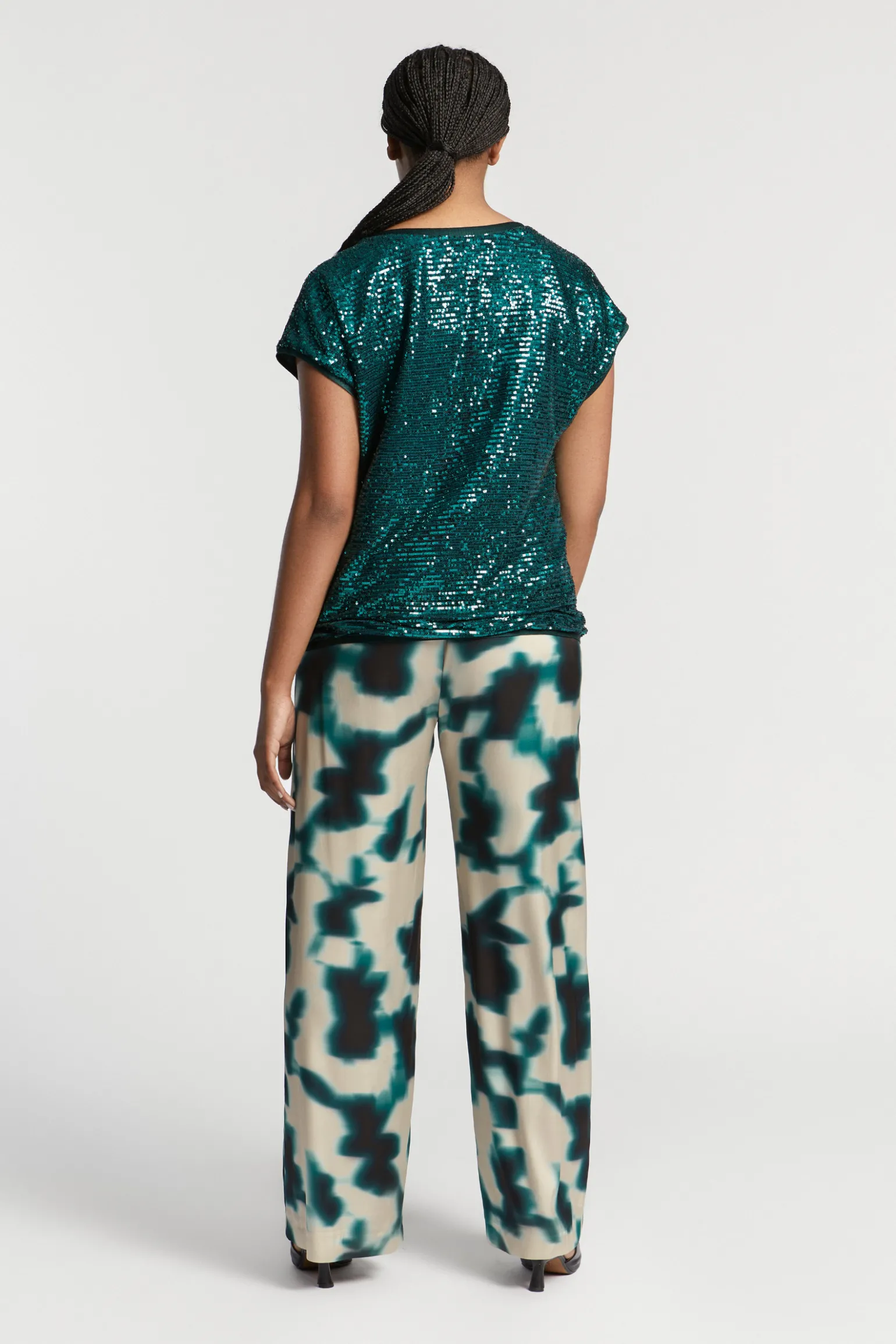 Blouse met pailletten
