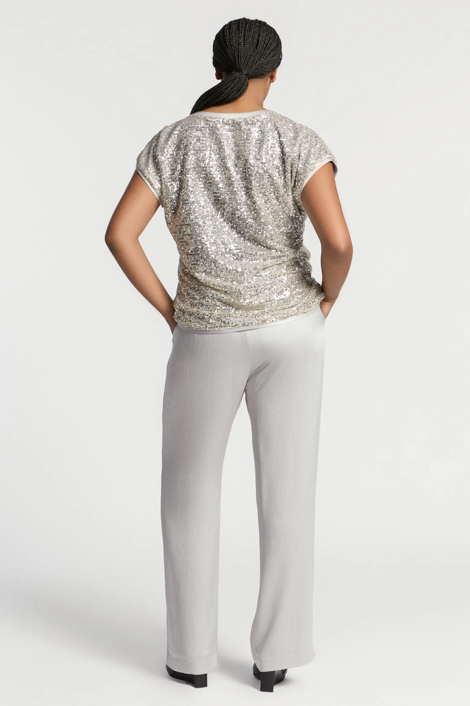 Blouse met pailletten