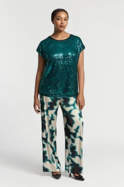 Blouse met pailletten