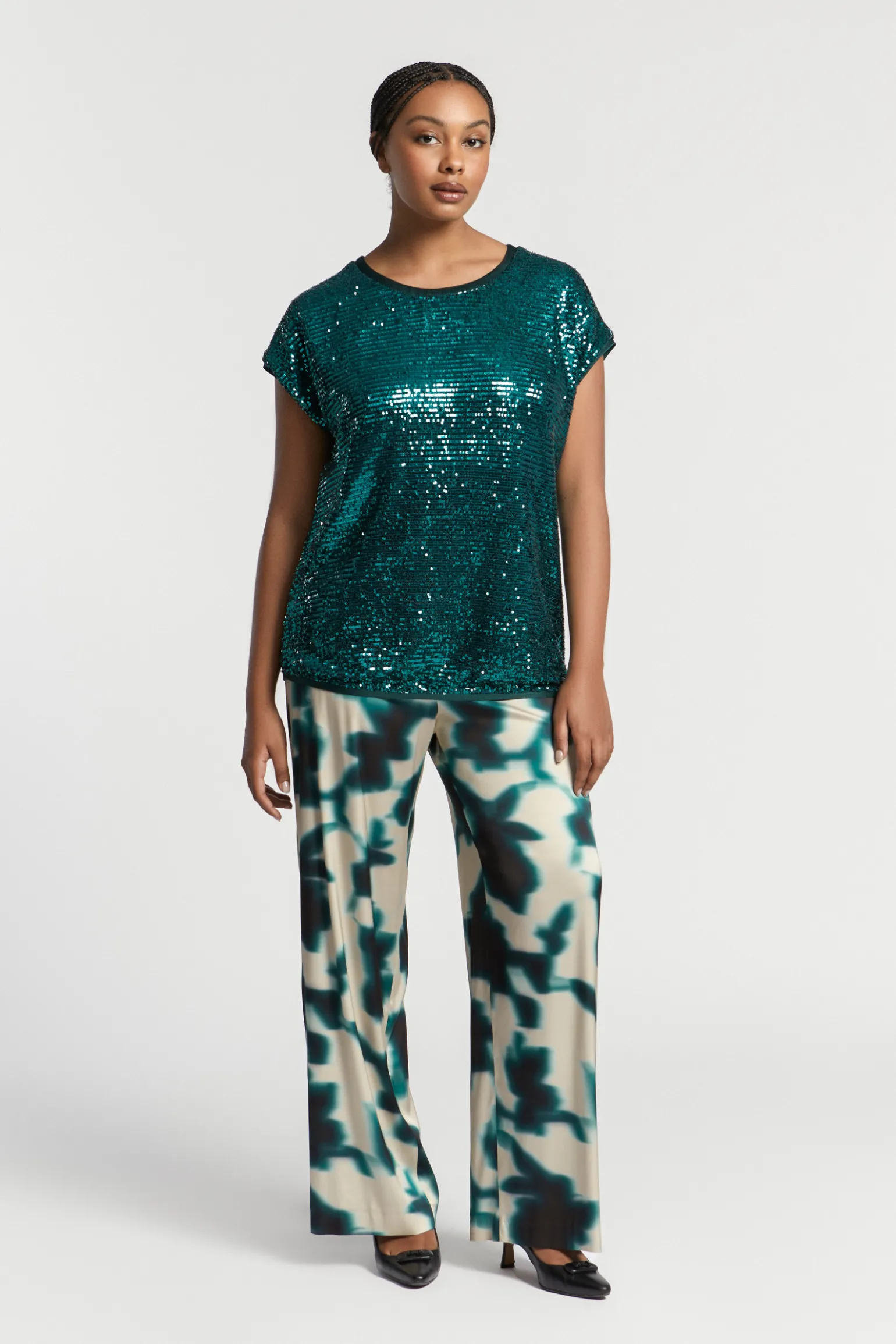 Blouse met pailletten