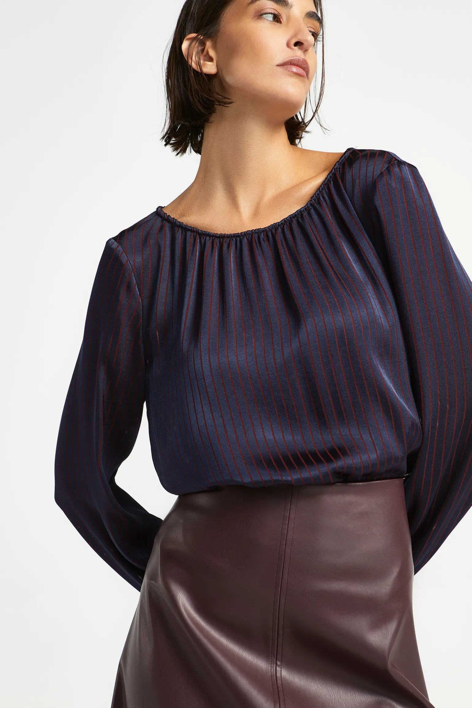 Blouse met strepen