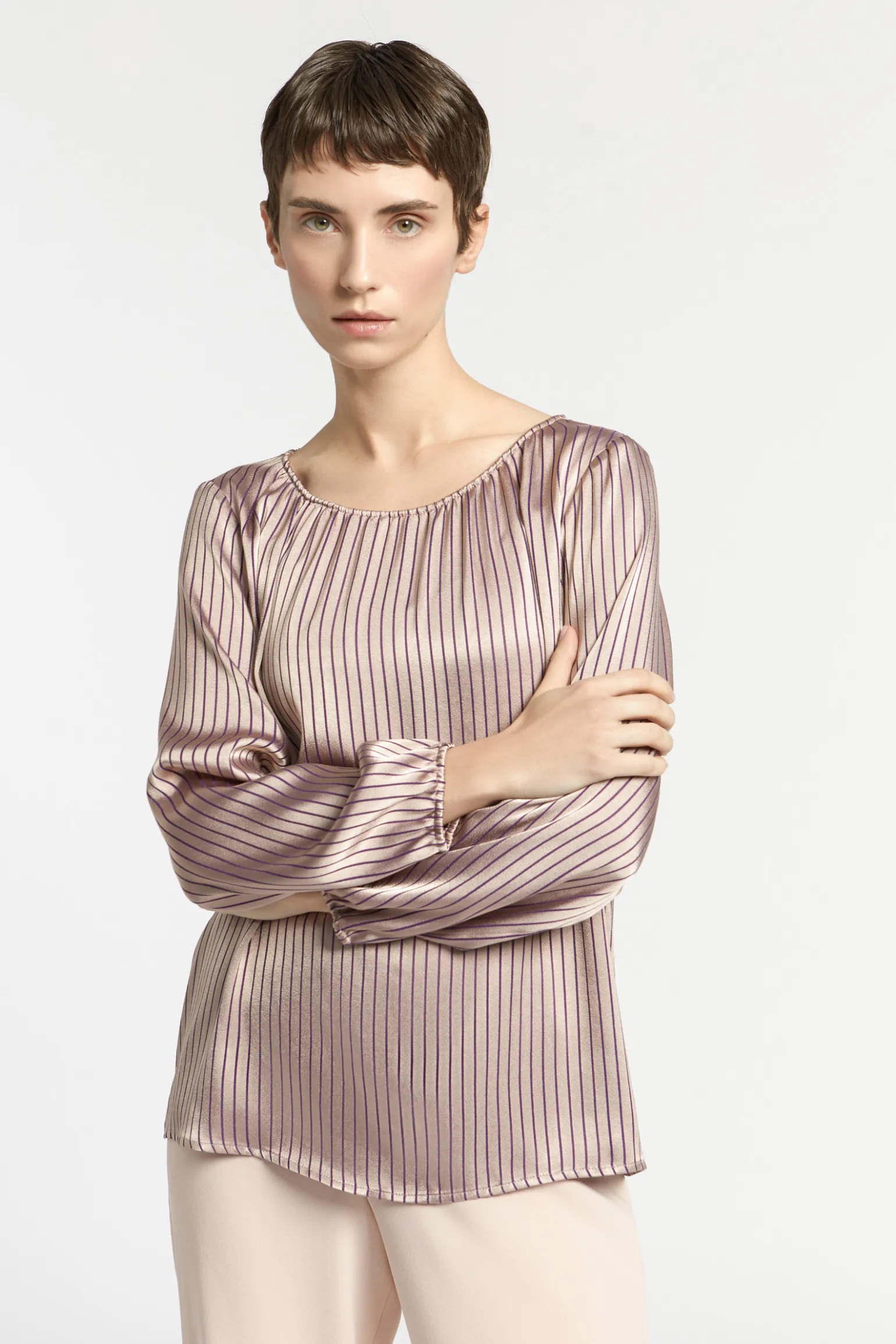 Blouse met strepen