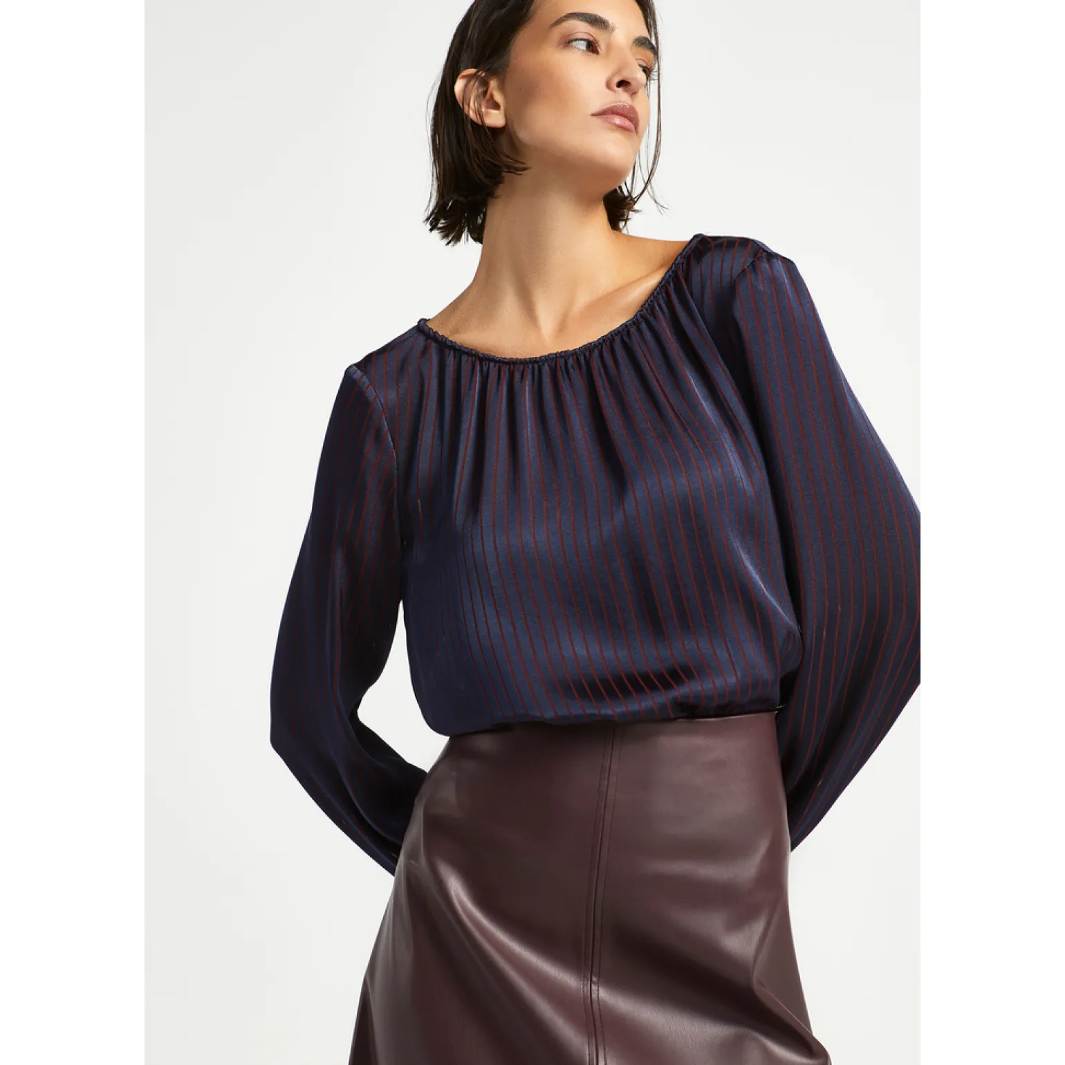 Blouse met strepen