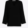 Blouse met V-hals