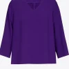 Blouse met V-hals