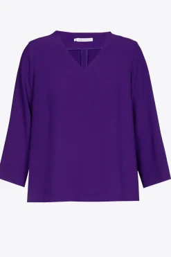 Blouse met V-hals