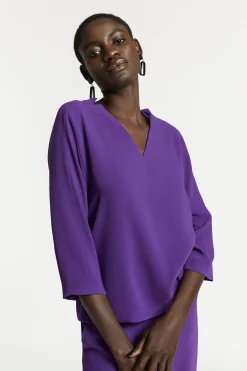 Blouse met V-hals