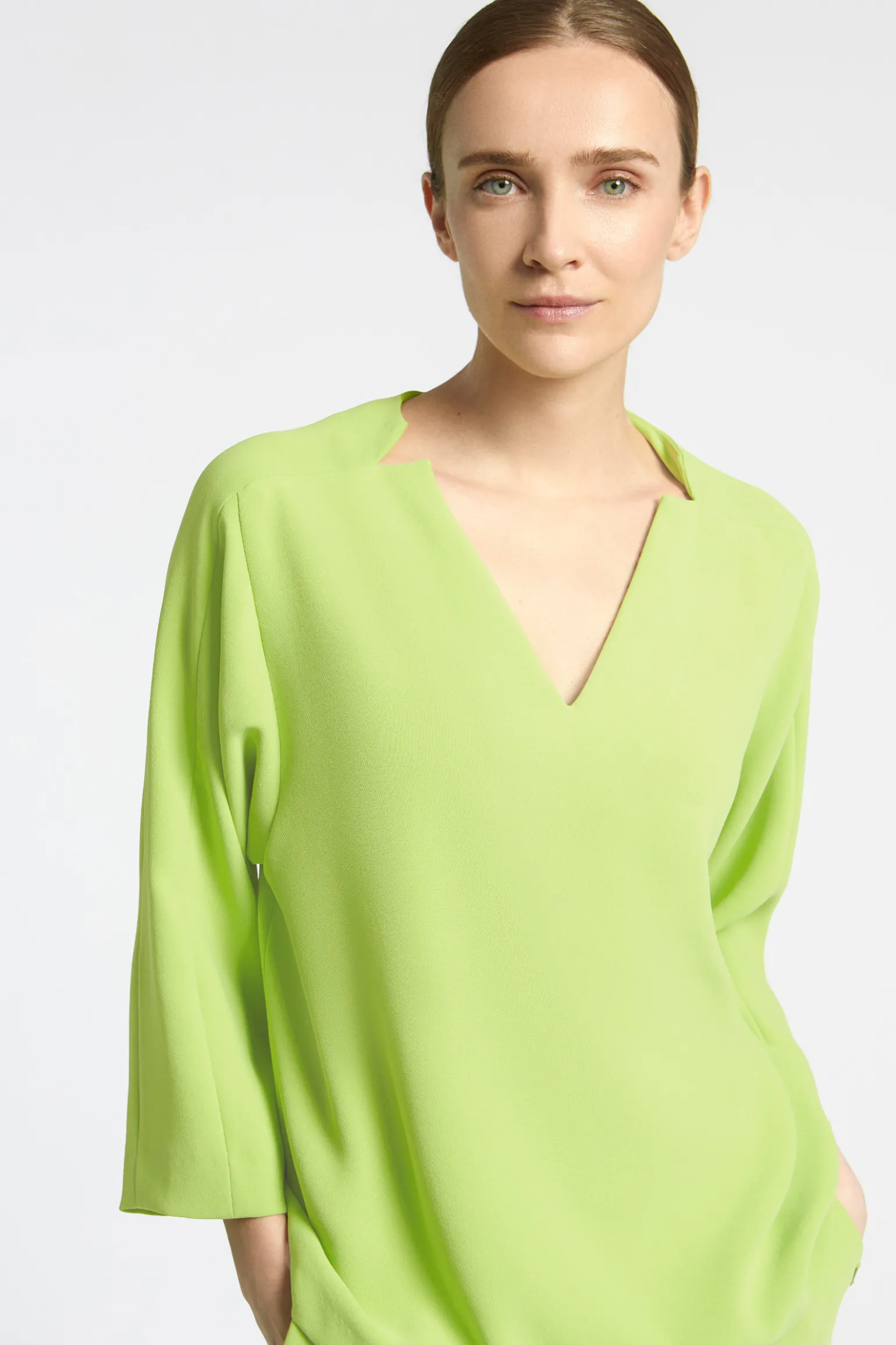 Blouse met V-hals