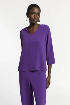 Blouse met V-hals