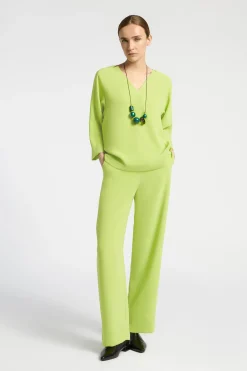 Blouse met V-hals