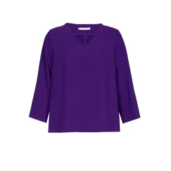 Blouse met V-hals